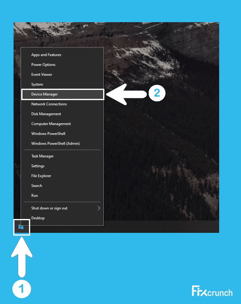 Open Up Device Manager