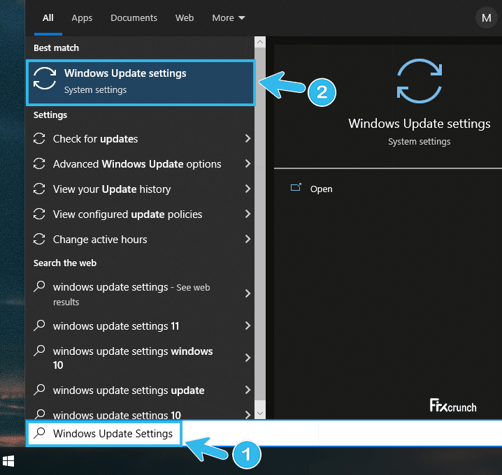 Windows Update Settings