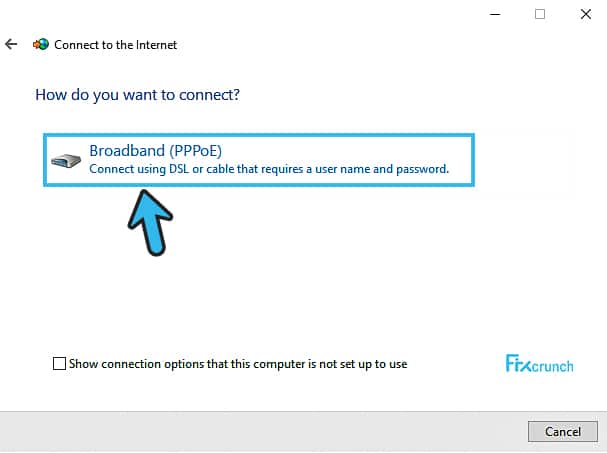 Connect Broadband (PPPoE)
