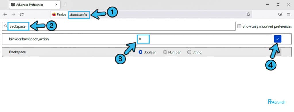 Firefox backspace_action
