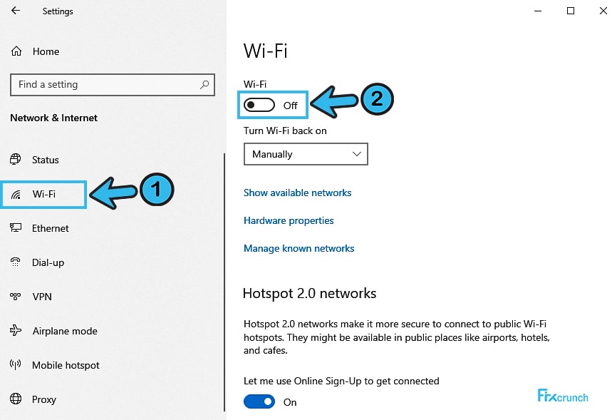 Wi-Fi Off