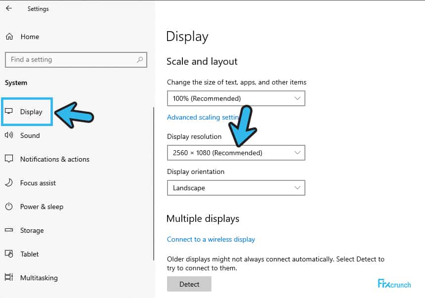 Change Display Resolution