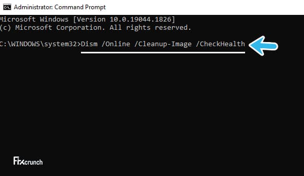 Dism Online Cleanup-Image Check Health