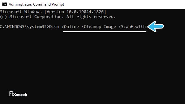 Dism Online Cleanup-Image ScanHealth