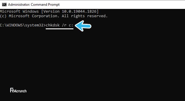 chkdsk command