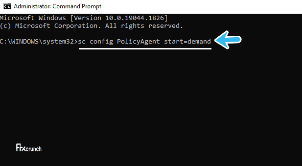 sc config PolicyAgent start=demand