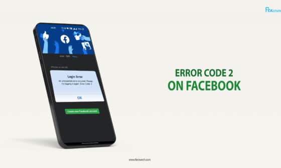 Error Code 2 On Facebook